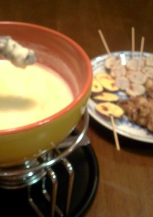 焼き鳥と里芋さつまいもでチーズフォンデュ-レシピのメイン写真
