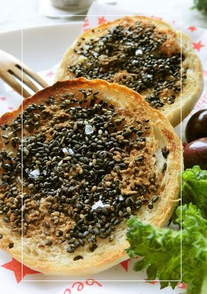 たっぷり胡麻に、蜂蜜・レモン・塩トースト-レシピのメイン写真