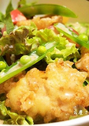 とり天サラダうどん-レシピのメイン写真