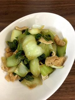 ☆簡単☆チンゲン菜と油揚げのつまみ-レシピのメイン写真