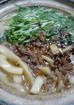 坦々きしめん-レシピのメイン写真