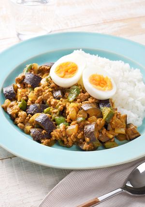 野菜ジュースで時短！夏野菜のキーマカレー-レシピのメイン写真