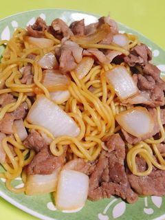 ノンオイル生姜焼き焼きそば-レシピのメイン写真