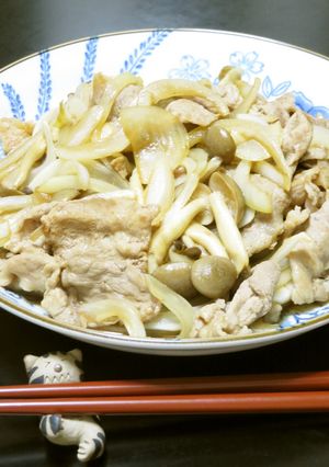 豚肉ブナシメジのポン酢炒めバルサミコ風味-レシピのメイン写真