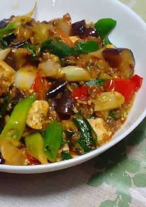 マーボーナス豆腐-レシピのメイン写真