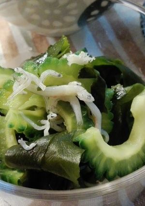 ゴーヤとワカメの酢の物-レシピのメイン写真