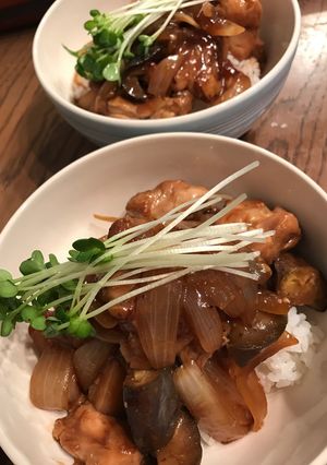 鳥もも肉の味噌照り焼き丼-レシピのメイン写真