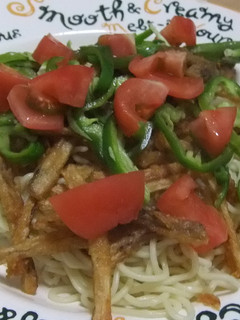 揚げごぼうとピーマントマトの夏ラーメン-レシピのメイン写真