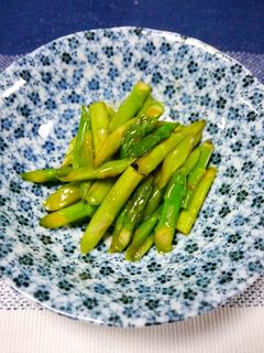 レンジで簡単!アスパラの青椒肉絲風味炒め-レシピのメイン写真