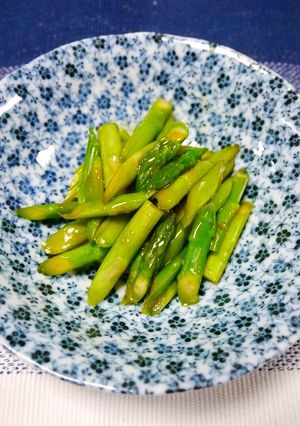 レンジで簡単！アスパラの青椒肉絲風味炒め-レシピのメイン写真