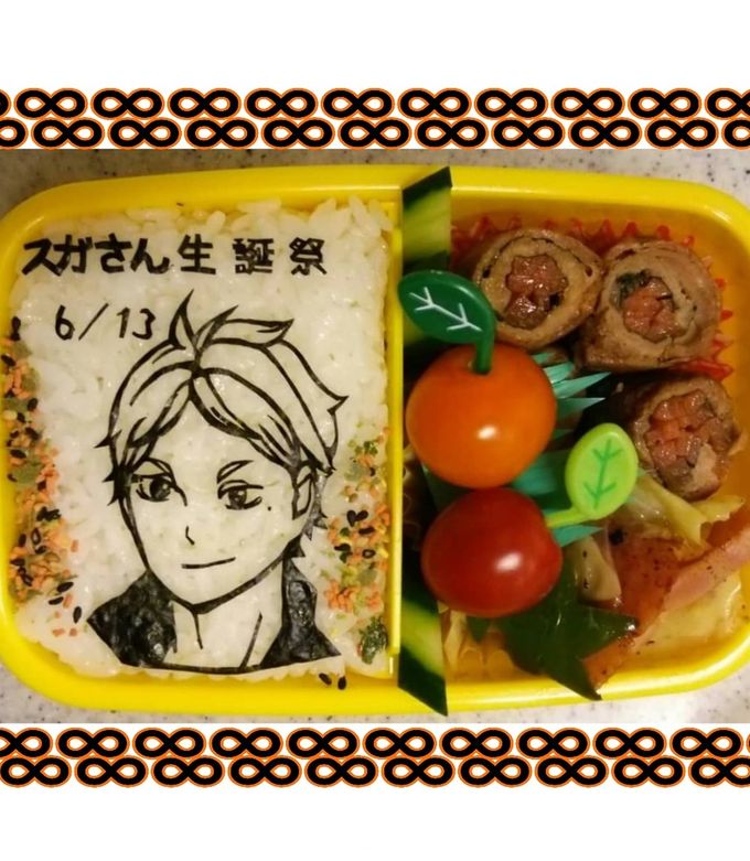 キャラ弁ハイキュー菅原孝支 by ふくろう茸 【クックパッド】 簡単