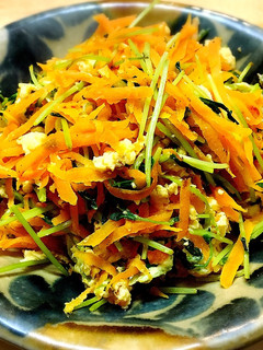 豆苗のにんじんシリシリー-レシピのメイン写真