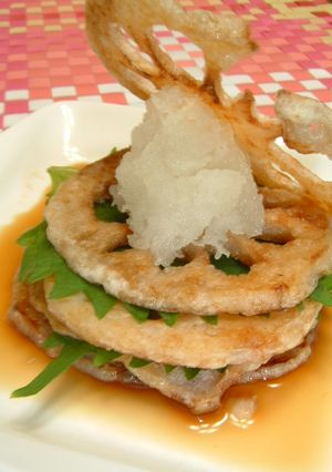 れんこんの青じそおろしポン酢-レシピのメイン写真