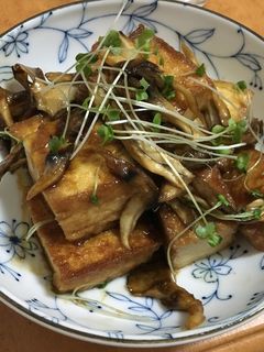 簡単★厚揚げの生姜焼き-レシピのメイン写真