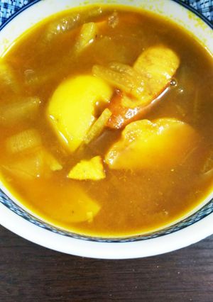 ジャーマンポテトをリメイク♪スープカレー-レシピのメイン写真