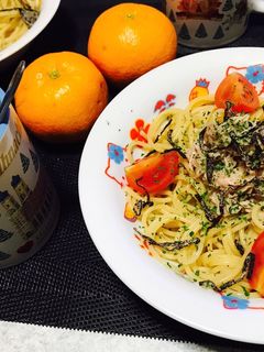 とっても簡単塩昆布の和風パスタ!!-レシピのメイン写真