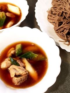 【簡単5分】鶏モモねぎ蕎麦-レシピのメイン写真