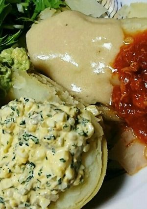 なんちゃってジャケットポテトと簡単ソース-レシピのメイン写真