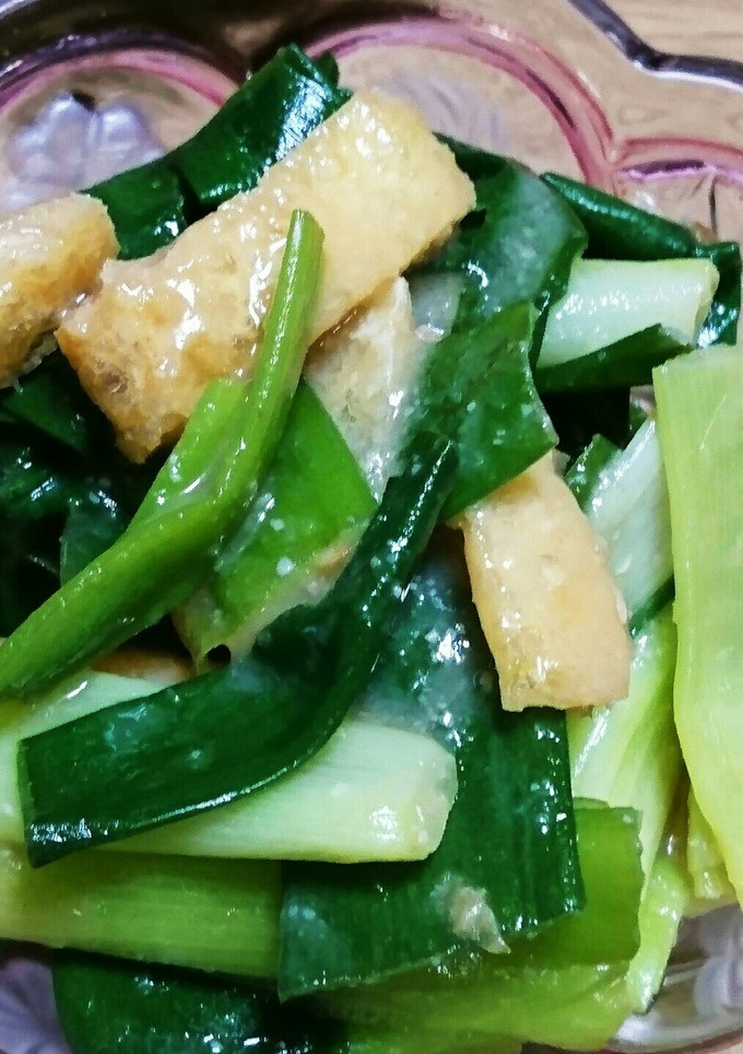 旨い(*^^*)わけぎと油揚げのぬた♪-レシピのメイン写真