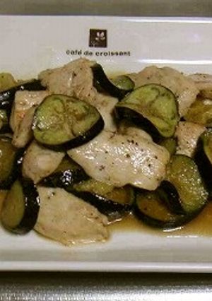 和風で胡椒を利かせた！鶏肉と茄子のソテー-レシピのメイン写真