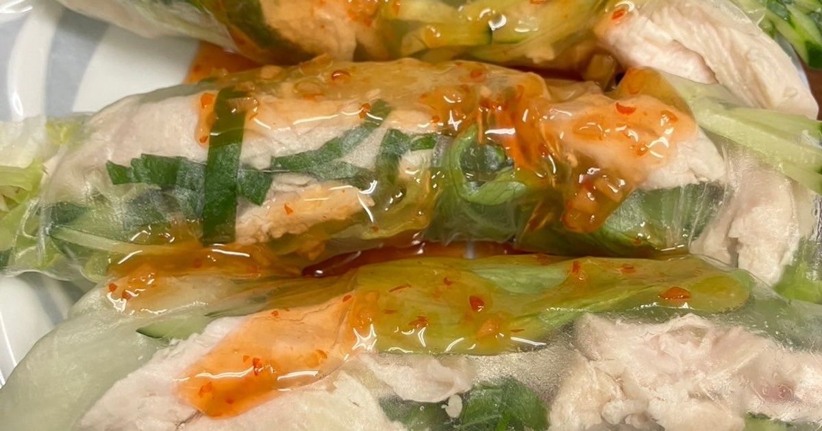 時短！節約！美味！鶏胸肉レタスで生春巻き by にゃんだふるキッチン