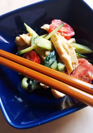 簡単★ヘルシー鶏胸肉でバンバンジー-レシピのメイン写真