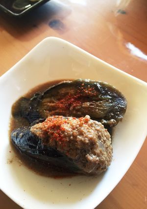 ナスの肉詰めボリューム煮-レシピのメイン写真