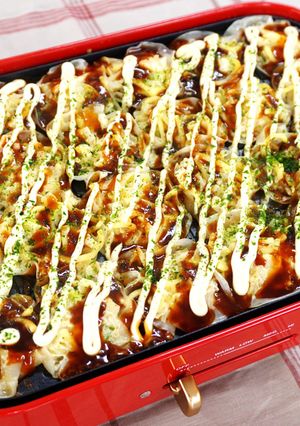 たこ焼き器で広島焼き風-レシピのメイン写真