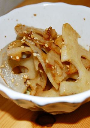 しゃきしゃき美味～♪れんこんのｷﾝﾋﾟﾗ-レシピのメイン写真