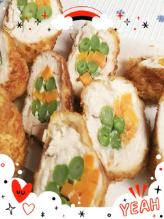 ヘルシー美味しい!ささみの野菜巻きフライ-レシピのメイン写真