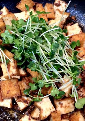 簡単節約晩ごはん④厚揚げのサンマ蒲焼缶味-レシピのメイン写真