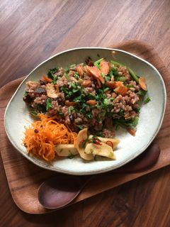 かぶ菜と塩鮭の焼き飯-レシピのメイン写真