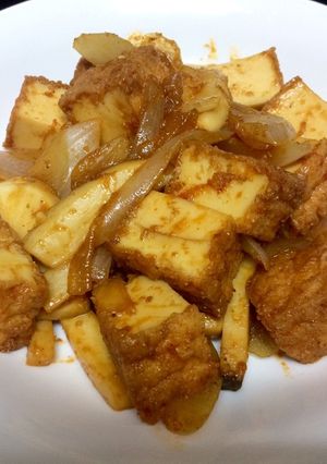厚揚げとエリンギのピリ辛ケチャップ炒め-レシピのメイン写真