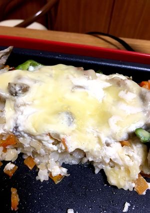 ホットプレートで野菜ゴロゴロ豆腐ドリア-レシピのメイン写真
