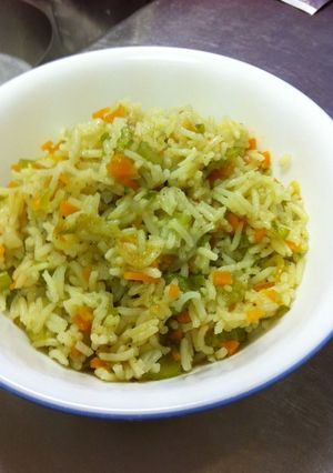 インディカ米の洋風炊き込みご飯-レシピのメイン写真