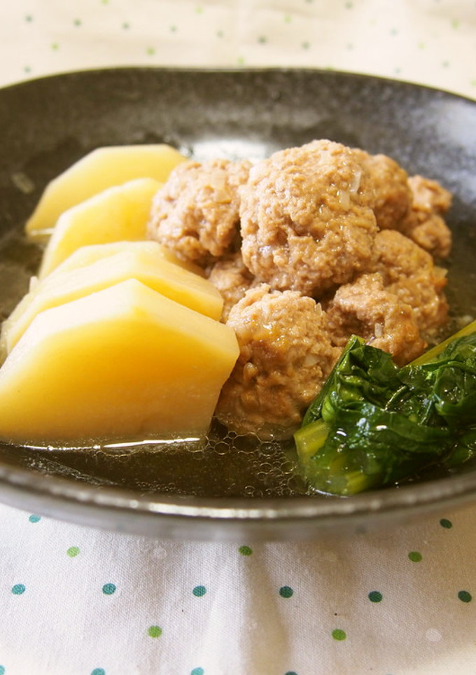 煮るのは10分！カブと肉団子の煮物♪-レシピのメイン写真