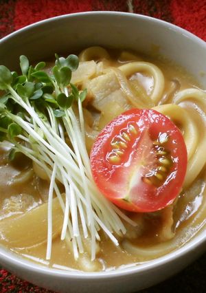 ミルクたっぷりミニカレーうどん！-レシピのメイン写真
