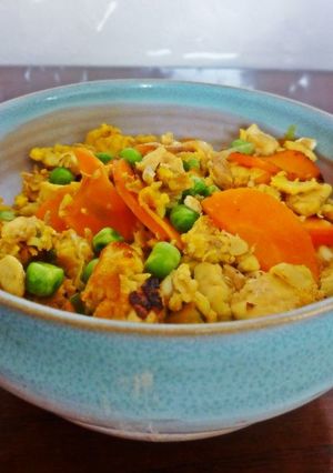 ガーリック風味の洋風炒り豆腐-レシピのメイン写真