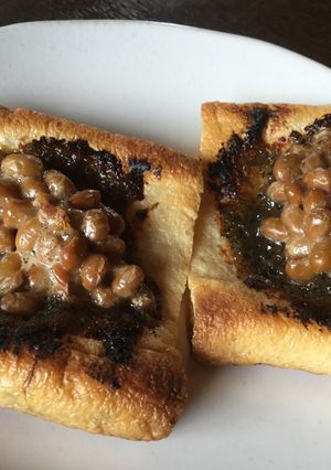 納豆とタケヤごまみそのパリパリ油揚げ-レシピのメイン写真