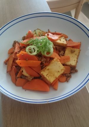 ☆人参と厚揚げのひき肉カレー炒め☆-レシピのメイン写真