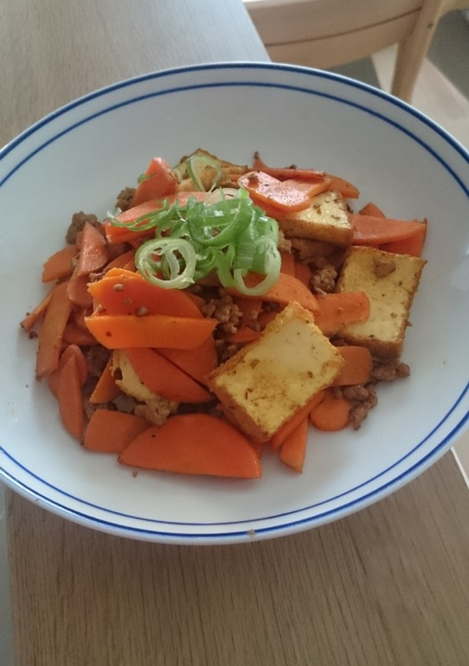 ☆人参と厚揚げのひき肉カレー炒め☆-レシピのメイン写真