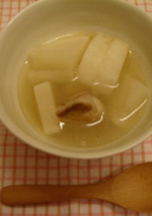 ルクルーゼで♪簡単☆ダイコン＆鶏スープ-レシピのメイン写真