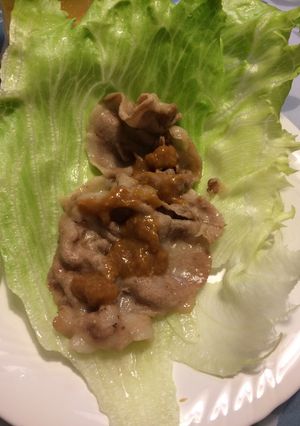 超簡単！豚肉レタスまきまき-レシピのメイン写真
