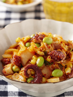 夏野菜いっぱいのタコキムチ-レシピのメイン写真