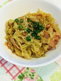キャベツの和え物☆簡単カレー味-レシピのメイン写真