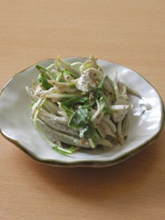 蒸し鶏とごぼうのサラダ-レシピのメイン写真