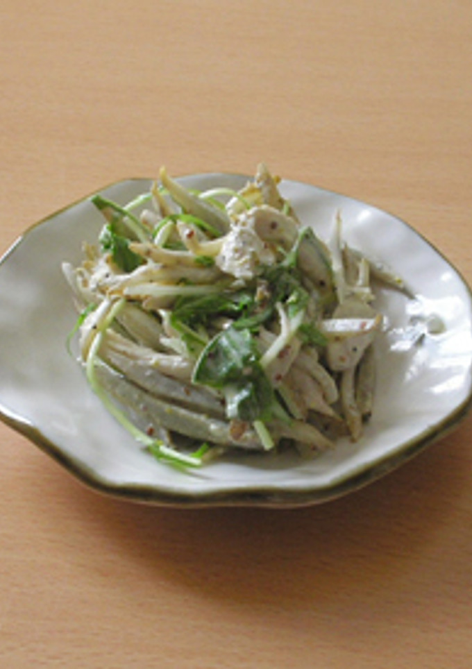 蒸し鶏とごぼうのサラダ-レシピのメイン写真