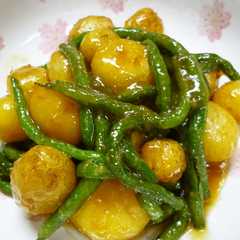 รูปของ ❝じゃがいも＆いんげん豆❞の♡みそ煮♥