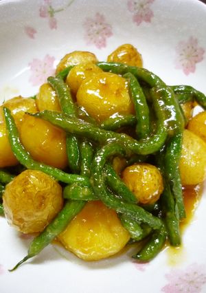 ❝じゃがいも＆いんげん豆❞の♡みそ煮♥-レシピのメイン写真