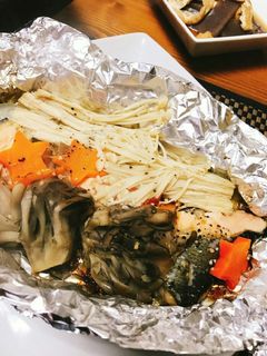 塩鮭のホイル焼きガーリックバター味-レシピのメイン写真